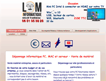 Tablet Screenshot of lom-informatique.fr